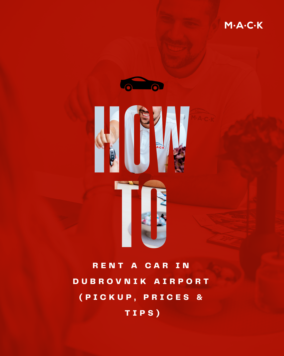 Dubrovnik Airport arrivals — rent a car pickup